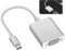 Adaptateur USB-C vers VGA Haute Définition, Conversion de Thund er bolt 3 en VGA, Connecteur Type-C Mâle vers VGA Femelle pour Connexion d'Ordinateurs Portables et Tablettes à Écrans et Projecteurs