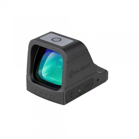 OLIGHT Osight Red Dot Visier mit24x21,5mm, 3MOA Rotpunktvisier, taktisches,einstellbares Leuchtpunktvisier mit Ladeabdeckung, kompatibel mit Picatinny für Jagd Softair Pistole und Armbrust