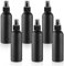 6 Pack 150ml/5oz Aluminum Spray Bottle Black Mist Sprayer Metal Spray Bottle Empty Fine Mist Spraying Bottles for Perfume Cleaning Essential Oil