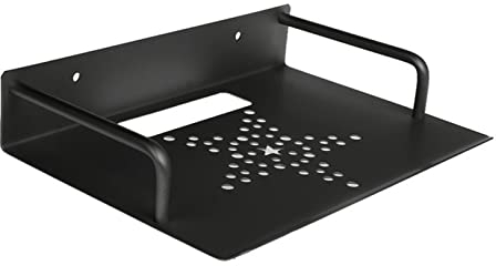 Beamer Halterung Universal Projektor Tablett Halterung Wand Unterstützung Aluminium TV Box Router Halterung Halter Lautsprecher Projektor Ständer Wand Halterung Projektor Halterung(Schwarz)
