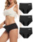 Gladbecke Periodenunterwäsche Unterhosen Damen Hohe Taille Starke Blutung Lecksicher 60ML Baumwolle Slip,XXL