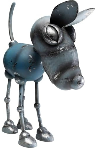 Kare Robot Bello - Figurine décorative Design - Fabriquée à la Main - Pièce Unique - en Partie - Grande Statue pour Le Salon - Objet décoratif pour étagères - Aspect Vintage - Acier - 60 x 52 x 17 cm