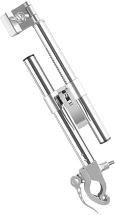 Qkbuza Regenschirmhalterung, Klemme für Schirmhalterung, Fahrradschirmhalterung, Klemmhalterung für Lenker aus Metall, verstellbare Schirmhalterung für Rollstühle,