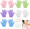 HENGBIRD 10 Gant Exfoliant Corps et 2 bonnet de douche, Gants Gommage Corps Doux Gant Exfoliant Visage pour Hommes Femmes Et Enfants Gants De Bain à Cinq Doigts pour Exfoliation Douche