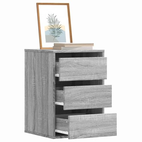 Lauuoeriau Möbelartikel Home Eckkommode Grau Sonoma 40x41x58cm Holz-Möbel