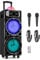 Fenton LIVE290 - Altavoz karaoke portátil 300W max. 100W RMS con Bluetooth, luces LED, Jellyball, batería recargable, 2 micrófonos con cable, reproductor USB/MicroSD y mando a distancia