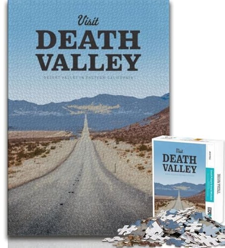 Besuchen Sie das Death Valley Puzzles für Teenager, 1000 Puzzles, Spielzeug, Lernspiele, Stressabbau, Wunschliste mit Weihnachtsmann, 38x26cm
