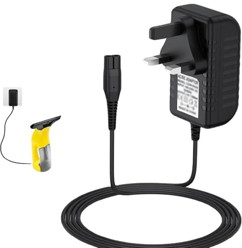 Replacement Charger for Kärcher Window Vac WV1/WV2/WV5/WV60/WV70-5.5V 600mA Power Adapter with 1.5M Cable | Compatible with Kärcher Window Cleaner Models