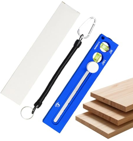 Nevalerra Holzbearbeitungs-Winkellineal | Präzisions-Gleitmesswinkel | Holz-Markierungswerkzeug | Für Bau, Werkstatt, Hobby, Rahmenbau, Möbel, Schränke, Tischlerarbeiten, Schwalbenschwanz-, Zapfen-