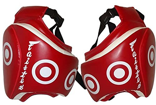 Fairtex Thigh Pads, TP3, Deluxe, rot, Low Kick Pratze, Schutz, Oberschenkel Pad