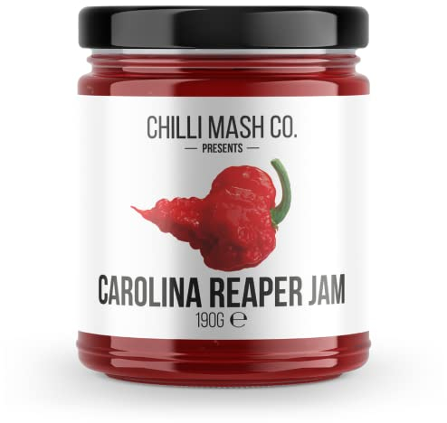 Carolina Reaper Chilli Jam | Chilli Mash Company | World's Hottest Chilli Jam - Extremely Hot | Vegan and Vegetarian Friendly | 250 ml