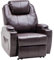 M MCombo Elektrisch Relaxsessel Massagesessel Fernsehsessel Liegefunktion Vibration Heizung 7061 neues Modell (Braun-Kunstleder)