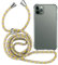 MyGadget Strap Case for Apple iPhone 11 Pro - Crossbody Phone Cover - TPU Silicone Case with Neck Holder - Cord Lanyard Carrier with Rope in Multicolor