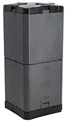 Exaco Aerobin 200-Grey Insulated Composter Bin, 55 Gallon