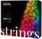 Twinkly Strings 100 LED RGB, LED-Lichterkette für Draußen und Drinnen, Smarte LED-Lichter, Kompatibel mit Alexa und Google Home, IP44, App-Steuerung, Schwarzes Kabel, 8m