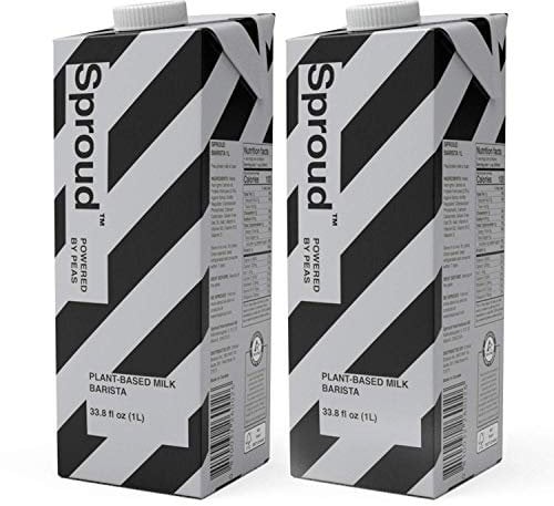 SPROUD Vegan Pea Protein Milk - Barista - 1 Liter (2 Pack) - Plant-Based Shelf Stable Milk - Lactose Free, Gluten Free, Dairy Free - Non-GMO – Soy, Rice, Almond & Oat Milk Alternativ