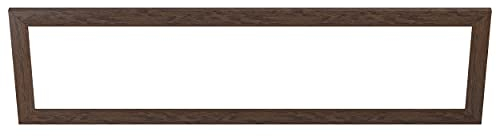 EGLO Deko-Rahmen aus Holz, Zubehör für LED Panel Salobrena 120 x 30 cm, rechteckiger Holz-Rahmen in Dunkel-Braun