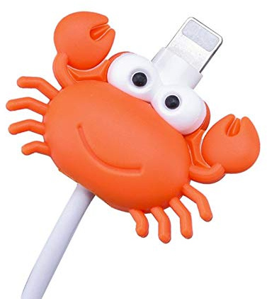 Frotox Protege Cable Mignons Attaque De Câble Chargeur Cord Saver Protecteur De Câble De Chargement USB Compatible avec -IPhone/Android