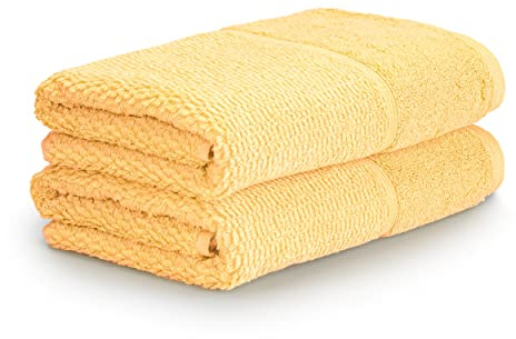 Frottana Pearl Handtuch 50 x 100 cm aus 100% Baumwolle, Maize 2er Set