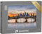 puzzleYOU: Puzzle 1000 Teile „Die Skyline von Frankfurt am Main nach Sonnenuntergang“ – aus der Puzzle-Kollektion Main, Frankfurt, Deutsche Städte