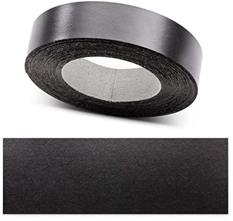 ben+camilla.com Kantenumleimer zum Aufbügeln | Schwarz 30 mm x 5 m Rolle (matt glatt) | Premium Qualität für professionelle Ergebnisse | Kantenschutz