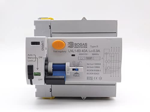 Interruptor Diferencial de Clase Curva | Type B | Auto rearmable | C E | (4 Polos 300mA)