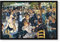 Pixxprint Pierre-Auguste Renoir - Bal du Moulin de la Galette, Poster im Bilderrahmen, Format: 55x40cm, Kunstdruck gerahmt