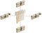 GERCAR 4x cylindre serrure/barillet de porte profilé ou à bouton 60/70/80/90 mm - combinaison libre de cylindres de tailles différentes avec la même clé - avec 5 clés passe-partout - système OKS