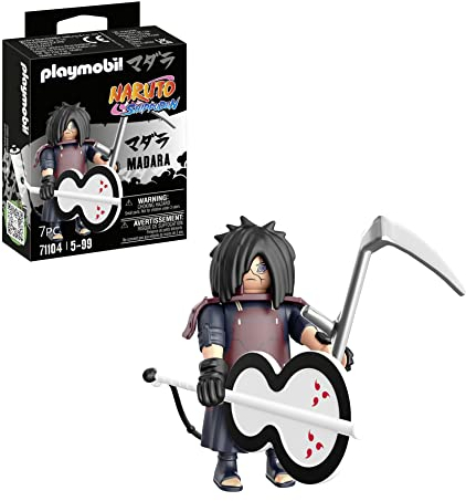 PLAYMOBIL Naruto Shippuden 71104 Madara con Ventaglio Gunbai, per Grandi E Piccoli Appassionati di Manga E Anime, con Dettagliati Accessori, dai 5 Anni in su