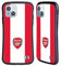 Head Case Designs Officially Licensed Arsenal FC Stripes 2 Crest 2 Hybrid Case Compatible With Apple iPhone 14