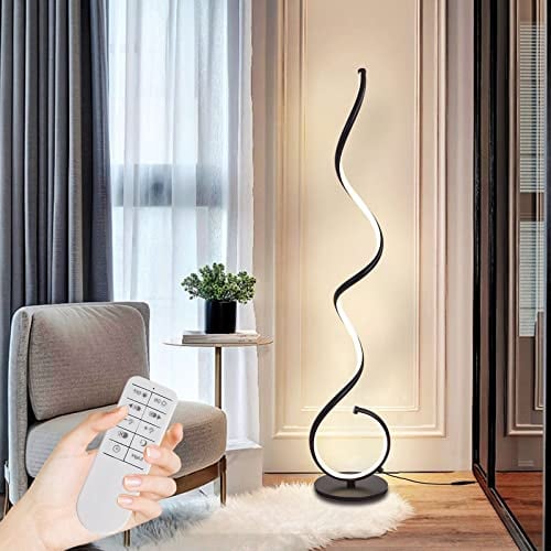 LMiSQ Lampadaire sur Pied LED Dimmable 48W Moderne Lampadaire Salon 3000K-6000K 3 Température de Couleur Lampe Chambre Bureau