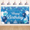 Koliphy Decorazioni Striscioni di Compleanno, Argento Blu Striscione Buon Compleanno Striscione per Uomo E Donna, Tessuto Compleanno Striscione per Interni e Esterni, 180 x 110cm