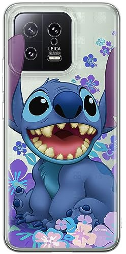 ERT GROUP Handyhülle für Xiaomi 13 Original und offiziell Lizenziertes Disney Muster Stitch 001 optimal an die Form des Handy angepasst, teilweise transparent