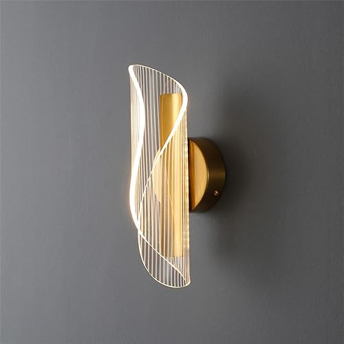 KINLAMS Wandlampe Acryl Streamer Wohnzimmer Hintergrund Wandleuchte Kreative Studie Gang Treppenlampe Schlafzimmer Nachttischlampe Wohnzimmer TV LED Wandlampe