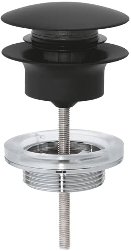 Grohe 29510KF0 - Juego de residuos con tapón de Apertura a presión, Color Negro