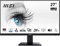 MSI PRO MP273ADE 27 Zoll Full HD Office Monitor - 1920x1080 IPS-Panel, 100Hz, augenschonender Bildschirm, VESA-Montage, Lautsprecher, Display-Kit, HDMI 1.4b, DP 1.2a, D-Sub (VGA) schwarz