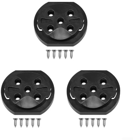 Emiif 3-teiliges Fahrradcomputer-Halterungs-Set für Garmin für Bryton mit fester Basis