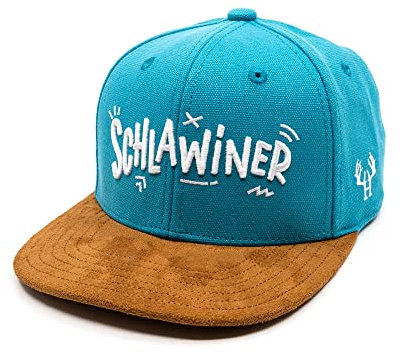 Hand und Feuer Snapback Cap Kinder Schlawiner Hellblau Canvas M