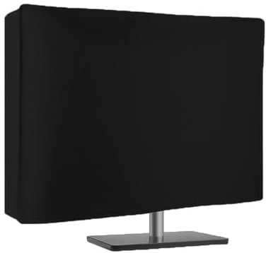 ZONADAH 71 x 10 x 46 cm Monitor-Staubschutzhülle, Computer-Displayschutz, staubdichte LCD-LED-HD-Panel-Schutzhülle, kompatibel mit 26-28 Zoll PC-Desktop und Fernseher, Schwarz