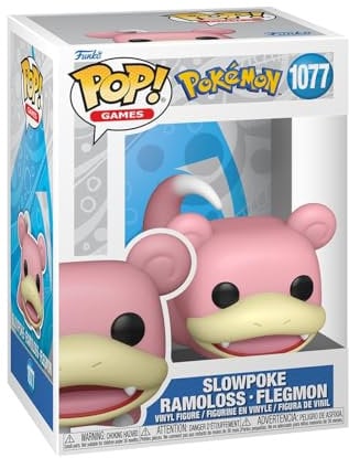 Funko Pop! Games: Pokemon - Slowpoke - Flegmon - Vinyl-Sammelfigur - Geschenkidee - Offizielle Handelswaren - Spielzeug Für Kinder und Erwachsene - Video Games Fans - Modellfigur Für Sammler