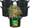 VIEWALL Lot de 5 Sacs de Plantation en Tissu de 20 l avec poignée et œillets en métal - Sacs à Pommes de Terre réutilisables pour la Plantation dans Une Tente de Plantes - Pot en Tissu Noir
