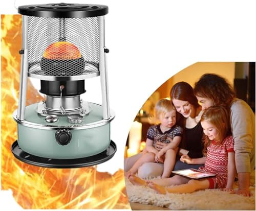 XNXYSMKJ Kerosin-Ofenheizung, Keine elektrische Kerosin-Raumheizung, 4,5 l mobiler Kerosin-Ofenbrenner, Ölheizung für Eisfischen, Rucksackreisen, Wandern (A)