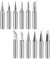 GUTERTOP 12 Stück Lötkolben Spitzen, 900M Lötspitze, Ersatz Lötspitzen Set für Lötstation, Schweißen, Löten Usw (Silber)
