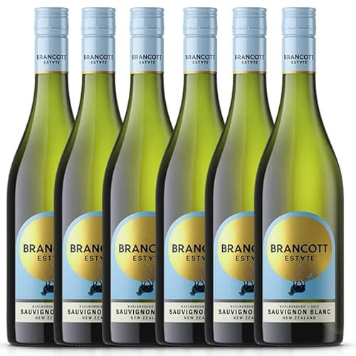 New Zealand Sauvignon Blanc White Wine | Case of 6 Bottles | 75cl | Crisp Refreshing (Case of 6 Bottles, Brancott Estate Sauvignon Blanc)