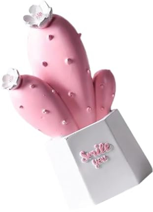Warmhm 1Stk Ornamente kunstpflanze kunstplflanze raumdeko House Decoration Party Dekoration eingetopfter Kaktus Anlage sprechender Kaktus künstlich Kunstharz zu Hause Wohndekoration Rosa
