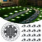 FIFlying 16 Stück Solar Bodenleuchten Aussen 8 LEDS Außenleuchte Solarleuchte für Garten Wasserdicht Gartenleuchte für außen Terrasse Rasen Hof Gehweg, Kaltweiß