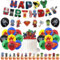 Kids Birthday Party Decorations for Boys Marvel Superhero Party Decorations 5th 6th 7th 10th Boys Avengers Birthday Decorations Party Supplies with Birthday Banner Hanging Swirls Balloons Cake Toppers