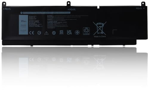 PKWVM Batteria per Laptop Compatibile con Dell Precision 7550 7560 7750 7760 Workstation P44E P93F P44E001 P44E002 P93F001 P93F002 C903V CR72X 17C06 0CR72X 0447VR 068N03 453-BBCQ