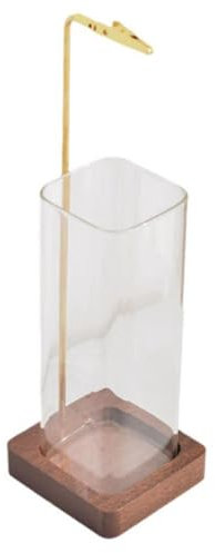 Bruleur Encens, Porte-encens en Bois pour Attrape-Cendres, Brûleur d'encens Inversé pour Bureau à Domicile, Yoga, Méditation, Zen