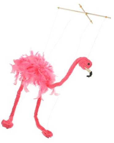 TOYANDONA Marionette Flamingo Puppet String Tier Handpuppe Spielzeug Bühnenshow Interaktives Puppenspielzeug